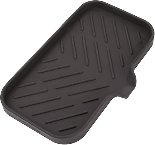 MicoYang Jaboneras de baño de silicona con boquilla de drenaje, organizador de fregadero de baño y cocina, soporte para esponja, bandeja de jabón