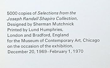 Paperback Selections From the Joseph Randall Shapiro Collection Book