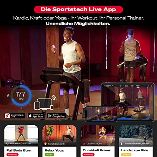 Sportstech F31 Profi Laufband mit App und On Demand-Funktionen