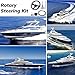 QYMOPAY Boats Steering System, 10ft Cable Outboard Steering Kit 3/4