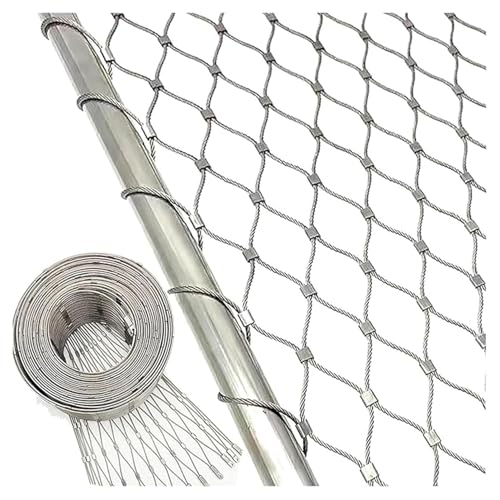 ���� ���b�V�� 304�X�e�����X�| ���ԃt�F���X ���O �K�тȂ� ���a2mm�Ԋu10cm ���C���[���b�V�� �A���o�R�l�b�g �h�b �Z�[�t�e�B�l�b�g �h�� ���|�p �_�Ɨp ���z�p �{�����̊O�G�΍� DIY �h�� �H�� ���a2mm / �Ԋu10cm ����1m×