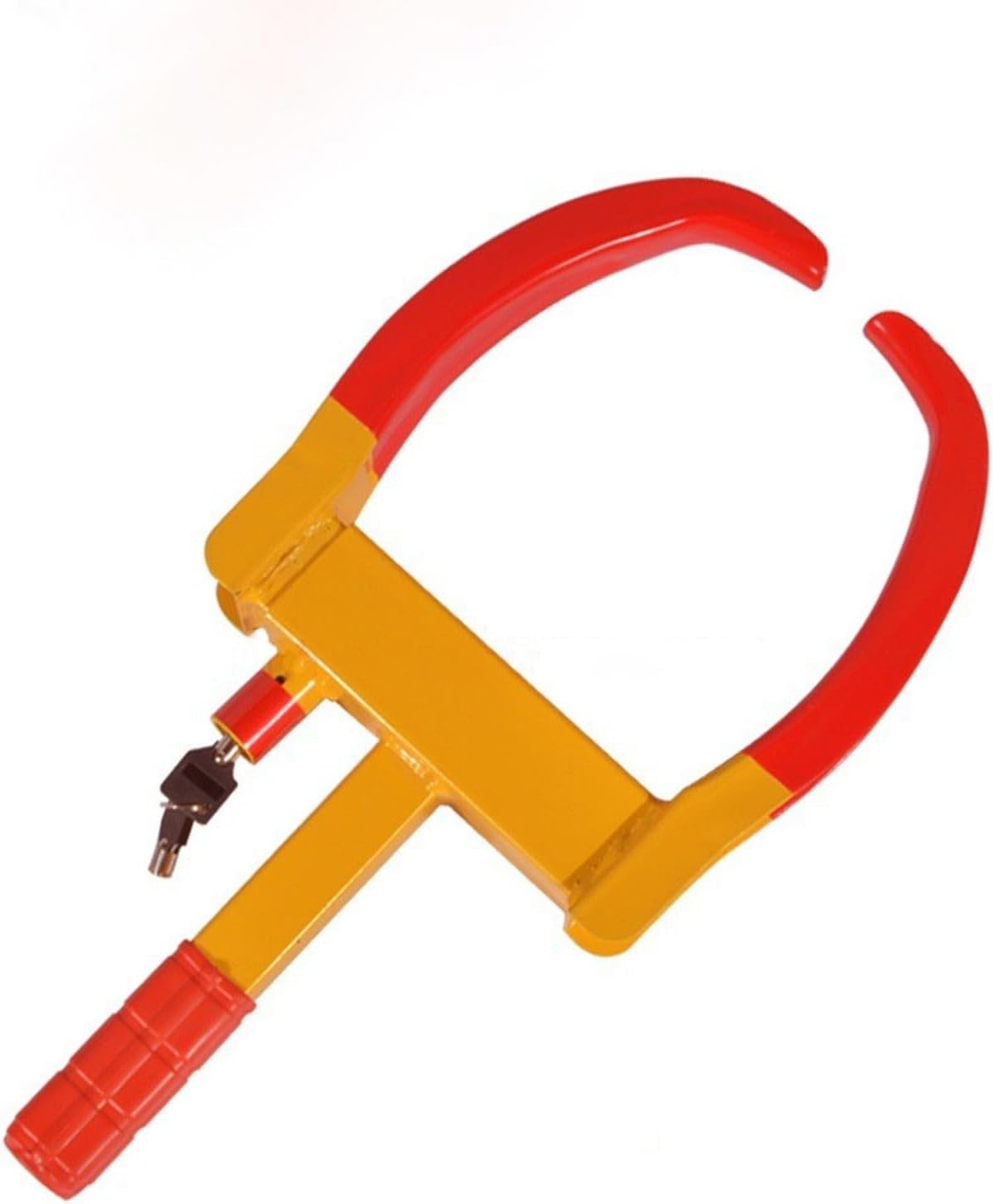 Common Wheel Lock, Heavy Obligation Safety Trailer Wheel Lock, Tire Lock Anti Theft for Automobiles Trailers Golf Cart SUV Bike Camper, Key Lock-thicken12hole