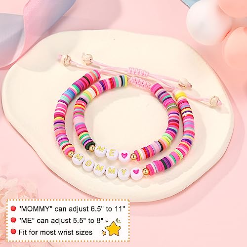 UNGENT THEM First Day of School Gifts for Mom and Daughter Mommy and Me Back to School Bracelets3