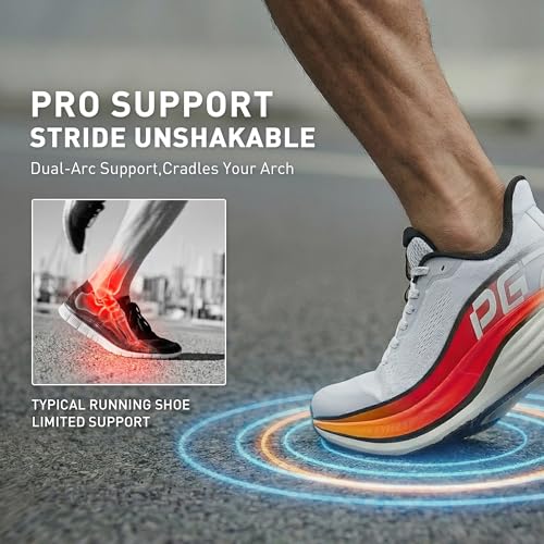 Image of ANTA Men's PG7 3.0 Cushioning Running Shoes Enhanced Lateral Support Athletic Sneakers Lightweight and Breathable Shoes for Gym Walking and Standing
