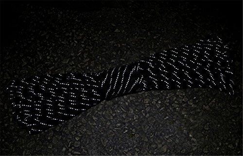 Ximkee 20M 1.8Mm Fluorescent Reflective Guyline Tent Rope Camping Cord Paracord Green (Black, 1.8Mm) #TOP2
