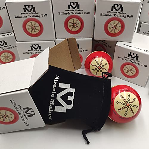 Miracle Maker Billiard Ball Pool Balls Practice Training Cue Ball 2 1/4" Diameter For Beginners Billiard Accessories #TOP7