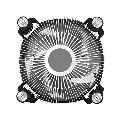 Arctic Intel Core i3 i5 i7 Socket 1151 1150 1155 1156 4-Pin Connector CPU Cooler with Aluminum Heatsink & 3.62-Inch Fan with TRONSTORE Thermal Paste for Desktop PC Computer
