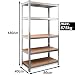 Deuba Set 2 Estanterias Metálicas 5 niveles almacenamiento 180x90x40 cm Carga máxima...