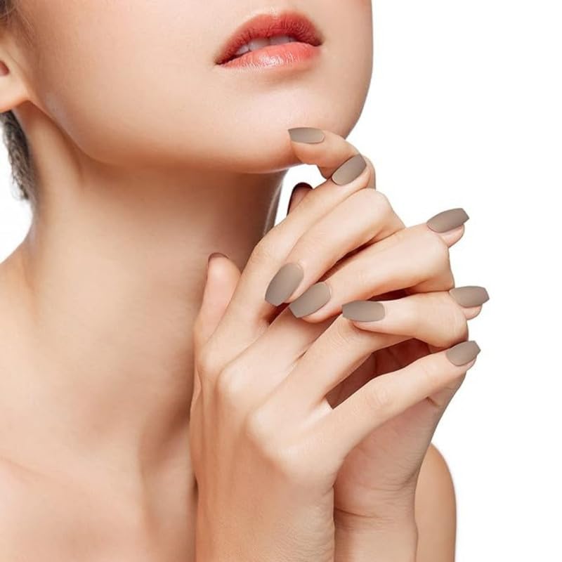 Sanfe Instant Stick On Nails - Purple Chrome | 24 Reusable Artificial Fake Nail Set/Extensions | Quick, Lightweight, Salon Look, Lasts upto 3 weeks | For Festivals & Special Occasions-image-5