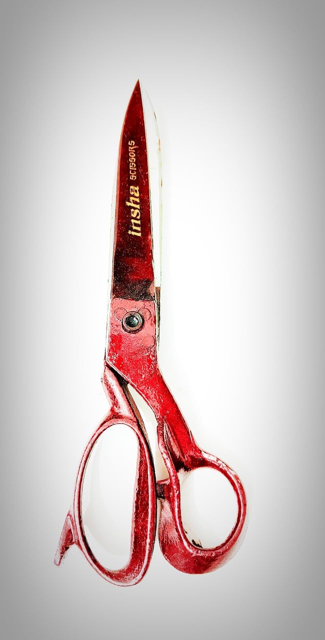 Insha full red kandar 9 Scissors (Set of 1, Red)-image-34