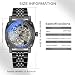 Imagen de FORSINING Relojes para hombre, cuadrado, retro