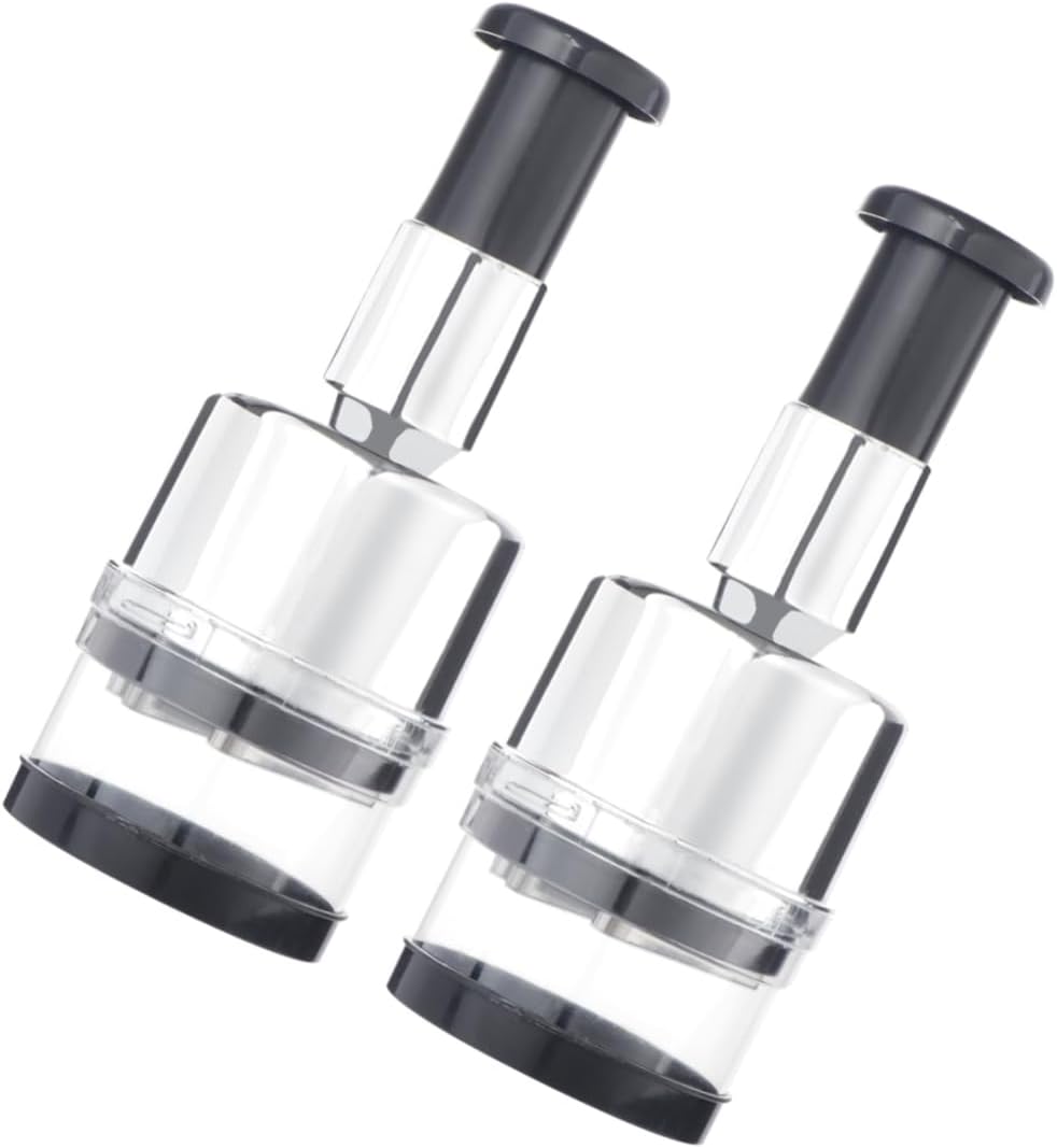 MAGICLULU 2pcs Stainless Steel Garlic Crusher and Vegetable Cutter Easy to Use Manual Press for Garlic Ginger and Herbs Convenient Kitchen Gadget Silver