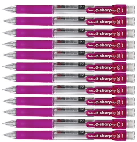 Mines Pentel 0,5 mm rose recharge porte-mine dessin fin lot 12
