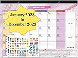 Gucilaly Desk Calendar july 2022-2023,Monthly Planner 17