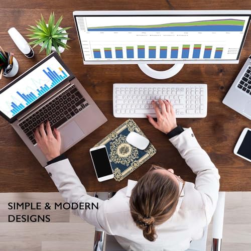 Image of Carpet Pattern Mousepad - Small Non-Slip Rubber Carpet Design Printed Computer Mouse Pad 19x22cm (FMP0232)
