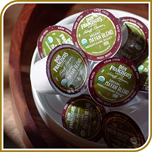 Don Francisco's Organic Mayan Blend Medium-Dark Roast Coffee Pods - 100 Count - Recyclable Single-Serve Coffee Pods, Compatible With Your K- Cup Keurig Coffee Maker (Including 2.0) #TOP5