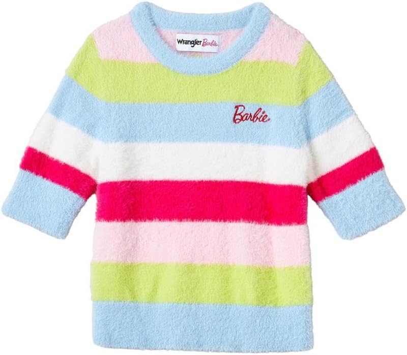 Wrangler Girls' Barbie Fuzzy Sweater