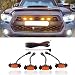ZGAUTO Tacoma TRD Grille LED Amber Lights Fit for Tacoma TRD Grille 2016 2017 2018(4 Piece,Yellow)