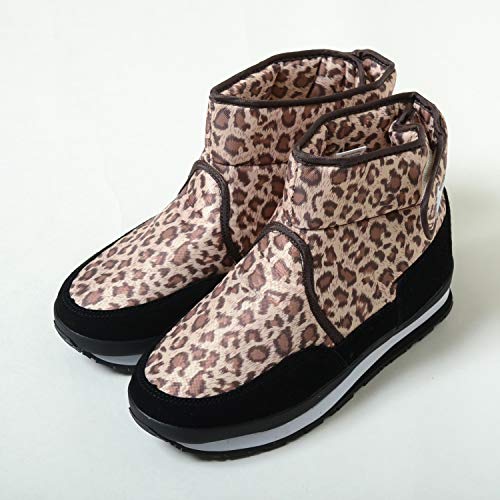 ラバーダック BOOT ブーツ ブラウン レオパード レディース 24.5cm,-