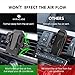 Miracase Air Vent Phone Holder for Car[Metal Hook Clip], Hands Free Universal Automobile Cell Phone Mount Fit for iPhone 16/15/14/13/12 Series, Samsung and All Smartphones,Gray