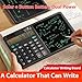 Solar Battery Calculator Writing Board Large Display Lightweight Quiet for Office School