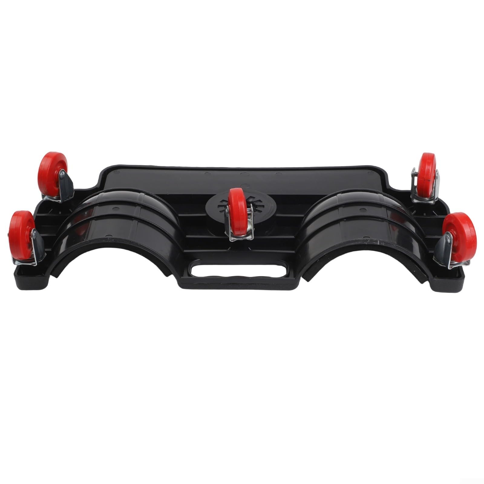 Rodillera rodante con ruedas para reparación de automóviles, rodamiento de carga para mantenimiento automotriz, herramienta mecánica resistente a impactos PE rojo (negro)