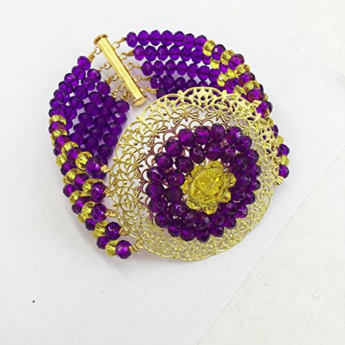 Juego de joyas nigerianas de cuentas africanas de alta costura para mujer 3