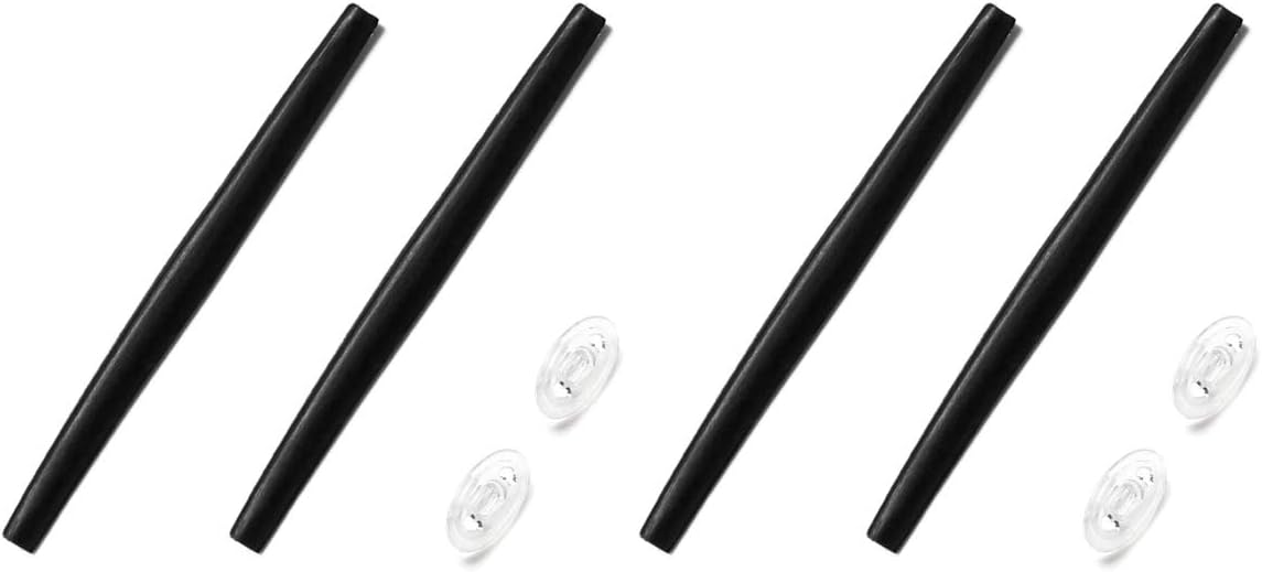 SAUCER Replacement Nose Pieces Pads & Earsocks Temple Sleeve Rubber Kit for Oakley Squared Wire 2.0 Sunglass