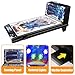 Electronic Tabletop Pinball Game Retro Arcade Pinball Machine with Lights Sounds and Scoreboard Portable Desktop Ball Shooting Toy for Kids