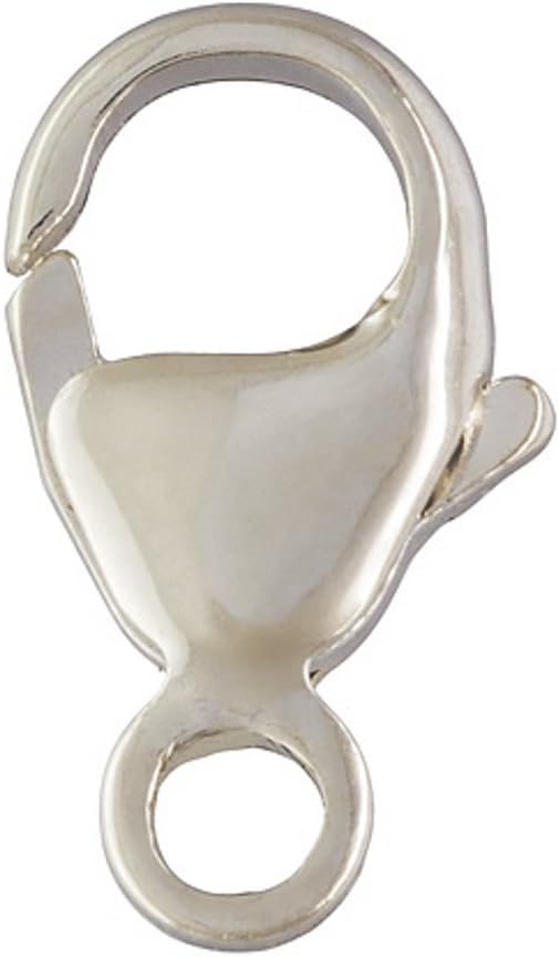 18 Qty. 9mm Lobster Claw Clasp with Solid Ring .925 Sterling Silver by JensFindings