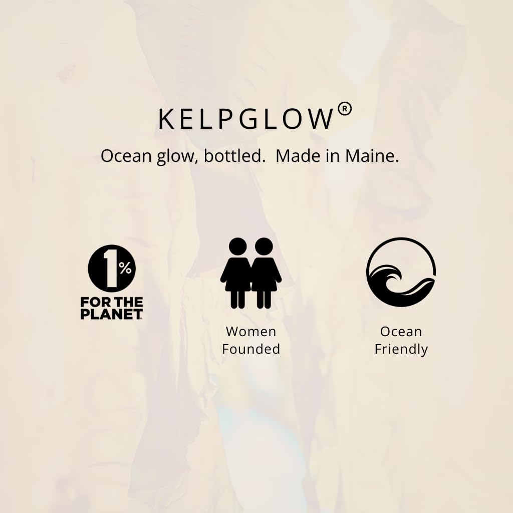 KelpGlow Facial Oil with Kelp Extract - Fragrance Free - Nourishing Face Oil for Glowing Skin - Clean & Natural Ingredients, Non-Greasy Formula - 30ml/1oz - Image 5