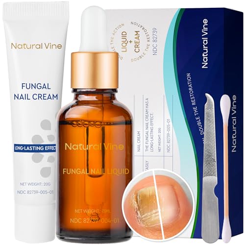 Toenail Fungus Treatment Extra Strength: Nail Fungus Treatment Kit for Toenail and Fingernails - Liquid 15mL and Nail Repair Cream 20g
