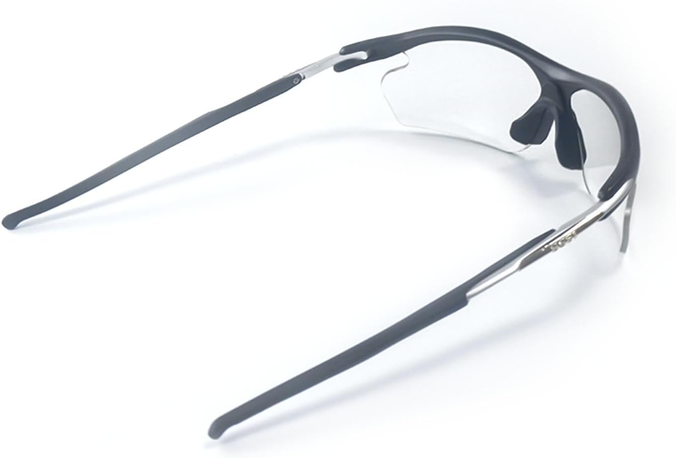 Crystal Pilot Vito Sports Glasses with 3 Clear Lenses (Grey, Clear, Brown) Used for flying, cycling, squash, racketball and other sports.