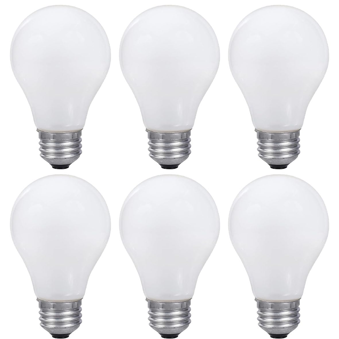 light bulb frosted-60w - 1 bulb (pack of 6)