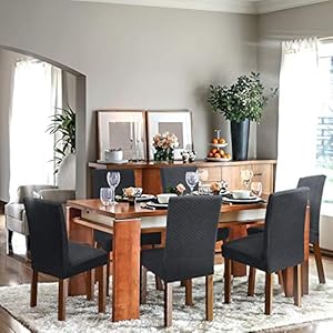 Yemyhom2packslatestcheckereddiningchairslipcoverparsonschairfurnitureprotectorstretchchaircoversfordiningroomrestaurantkitchenpartyblack Urban Country Home Decor Yemyhom 2 packs latest checkered dining chair slipcover parsons chair furniture protector stretch chair covers for dining room restaurant kitchen party black urban country home decor