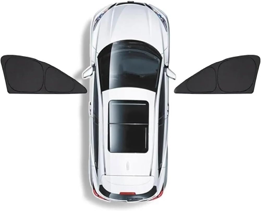 FIRMGROVE Car Window Sunshades for Tesla Y 2025-, Custom Fully Shading Shades Visor Anti-UV Foldable Privacy Blinds Front Rear Sun Shade Cover Protection Accessories,A/2 front windows