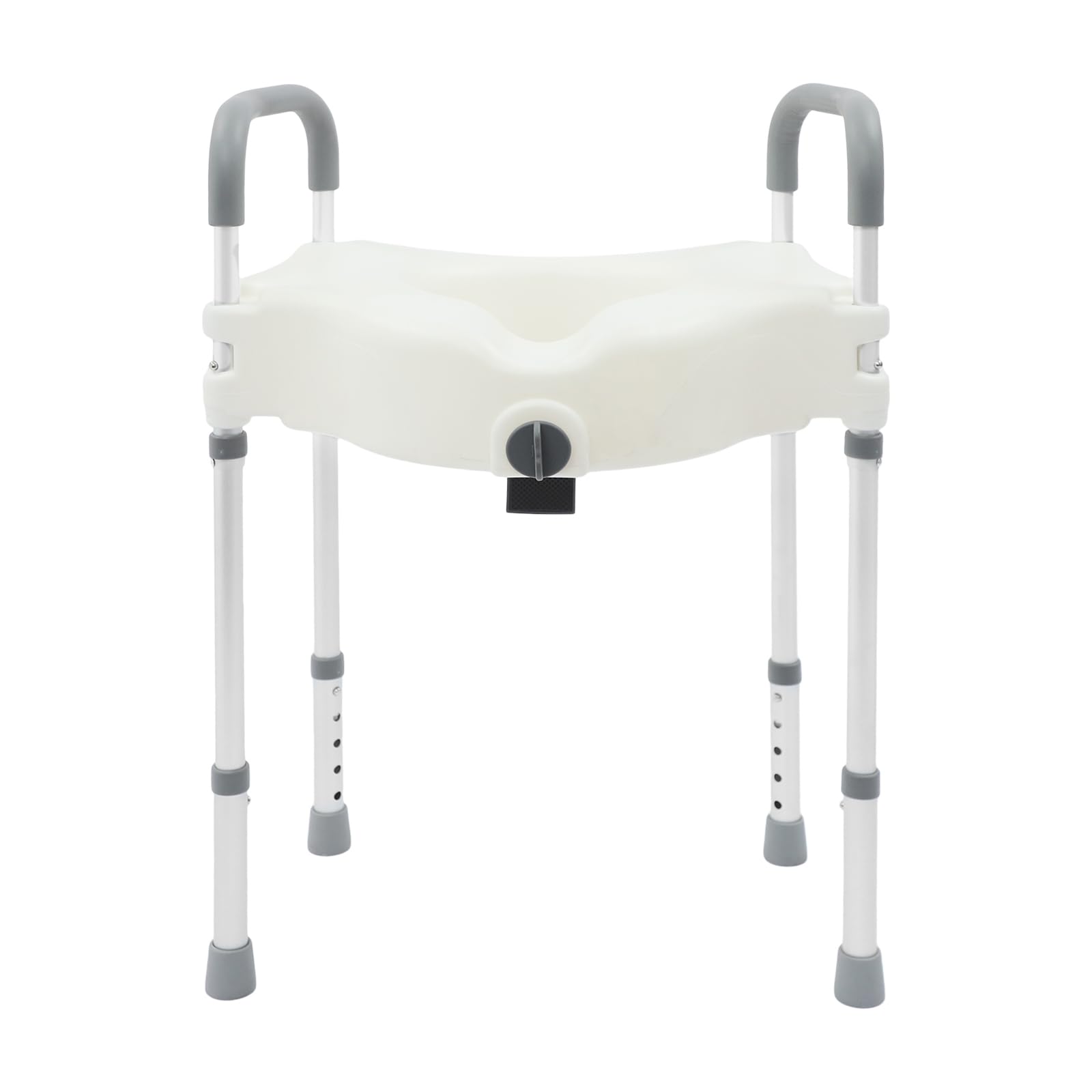 Asas de seguridad para inodoros para personas mayores, elevador de asiento de inodoro con reposabrazos, altura regulable, para baño privado