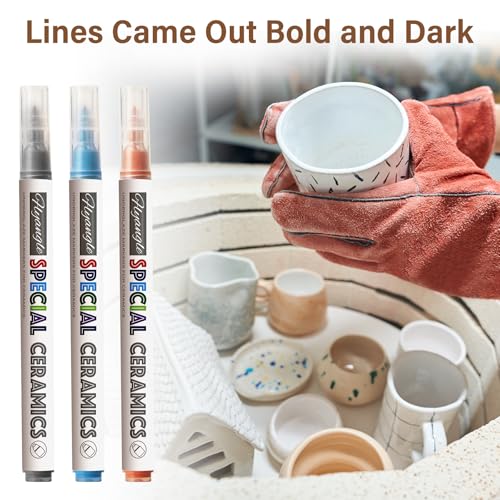 Stylo sous glaçure pour céramique pour dessiner sans bavure - 6