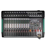  ZZIPP ZZMX12RBT Mixer Profesional 12 Canales con Multiefecto Dsp Bluetooth Dj
