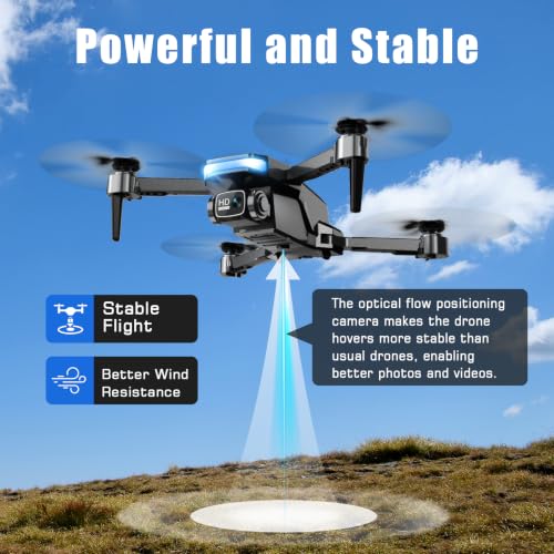 Drone with Camera and Screen on Controller 1080P Foldable for Adults Beginners Control - image 4