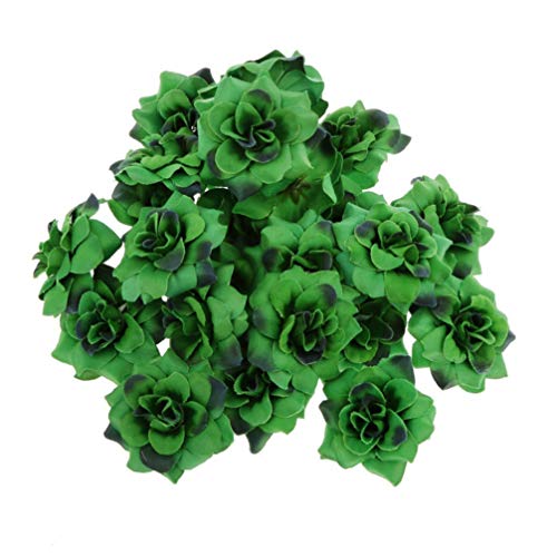 Generic 50Pcs Artificial Rose Heads Faux Silk Flower Head Diy Flower Arch Arrangement Wreath Swag Bouquets Centerpieces Supplies (Dark Green) #TOP1