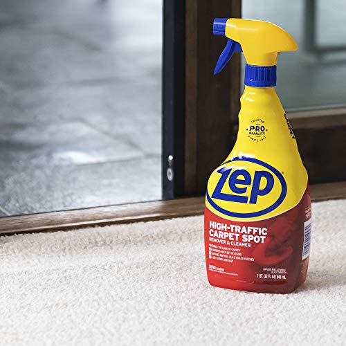 Image of Zep High Traffic Carpet Cleaner - 32 Ounces (Case of 12) ZUHTC32 - Penetrating Formula Removes Deep Stains. Make High-Traffic Areas Look New Again