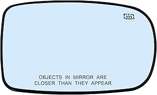 Passenger Right Side Heated Mirror Glass Replacement for 2011-2021 Chrysler 200 300, Dodge Charger Challenger - Side View Heated Convex Mirror Glass with Rear Holder, Replace 68101146AA