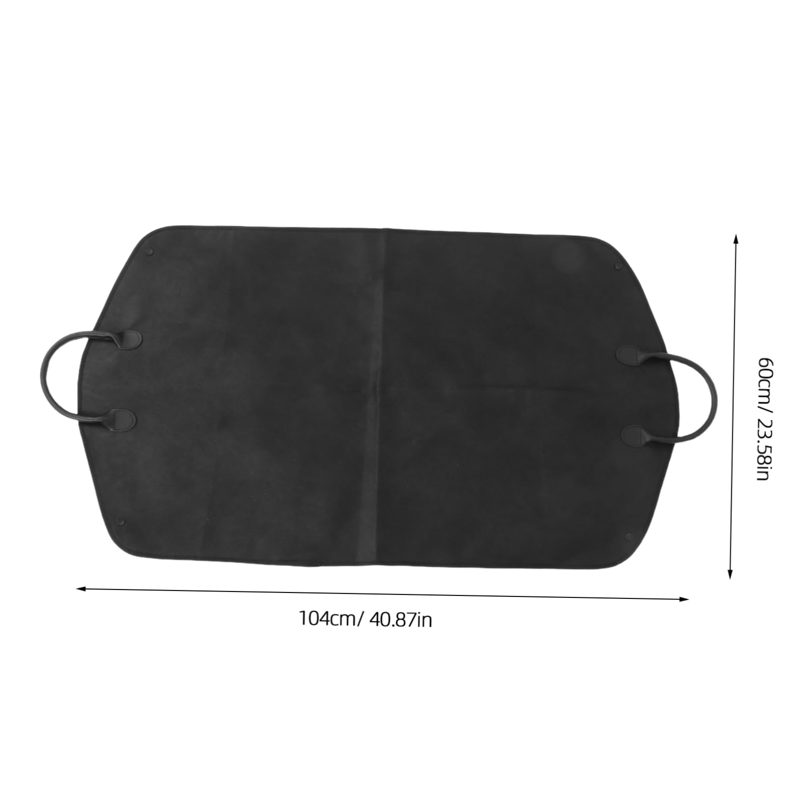 ABOOFAN 2pezzi Borsa per Abiti Non Tessuto Nero con Manici, Copri Giacca Traspirante e Protettore da Polvere per Viaggi e Ufficio