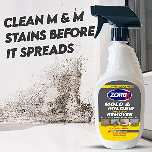 Zorbx Extra Strength M&M Remover And Cleaner - Bleach Free Cleaner Spray | Scrub Free Formula | All-Purpose Odor Remover For Carpet, Bathroom, Walls, Wood, Shower And Car - 24 Fl Oz #TOP7