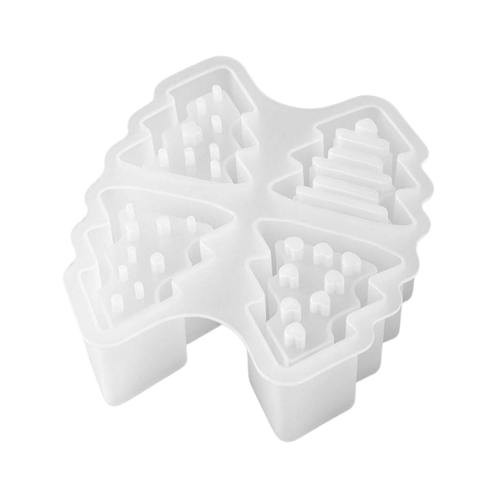 PANGBOER Hollow Christmas Tree Silicone Baking for Handcraft Snowflake Decorations and Festival Projects Hollow Christmas Ornament