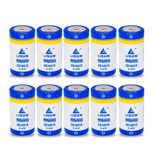 HDSBFCWYGG <- 10pcs -> ER34615 3.6v 19000mah Size D Battery for LISUN Multipurpose PLC Programmer