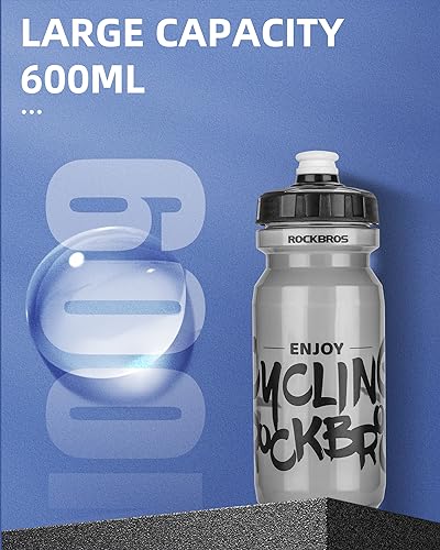 Botella de agua deportiva ROCKBROS ligera para evitar deshidratación 3