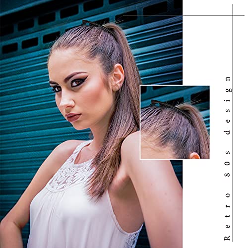 6 Pieces Banana Clip Clincher Combs Banana Combs Grip Comb Fishtail Fish Hair Lady Fish Shape Ponytail Banana Clip Girls Long Women Clamp Accessory (Purple, Black) #TOP6