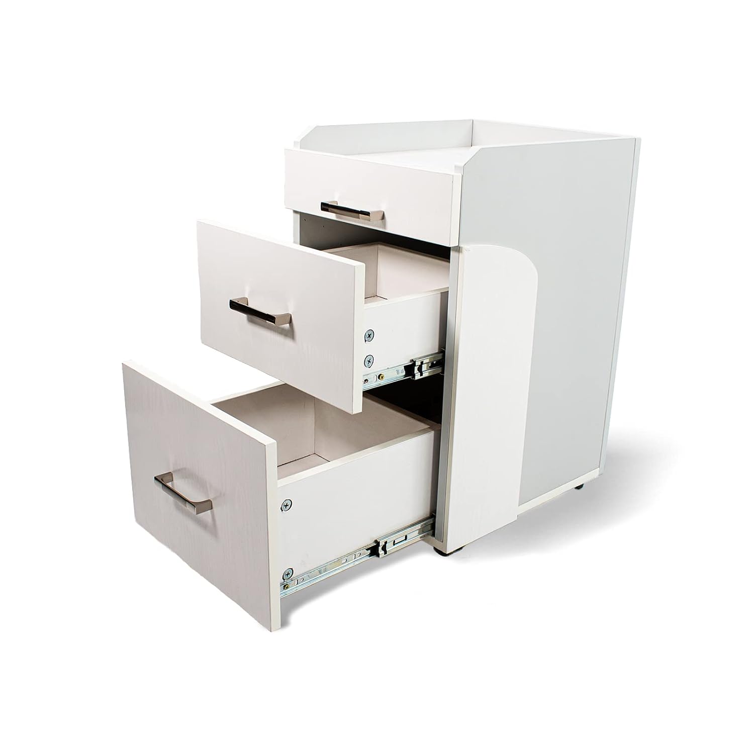 Seneca Pedicure Trolley Pedi Rolling Cart Nail Salon Spa Storage Drawer, White/Ash Grey : Beauty & Personal Care